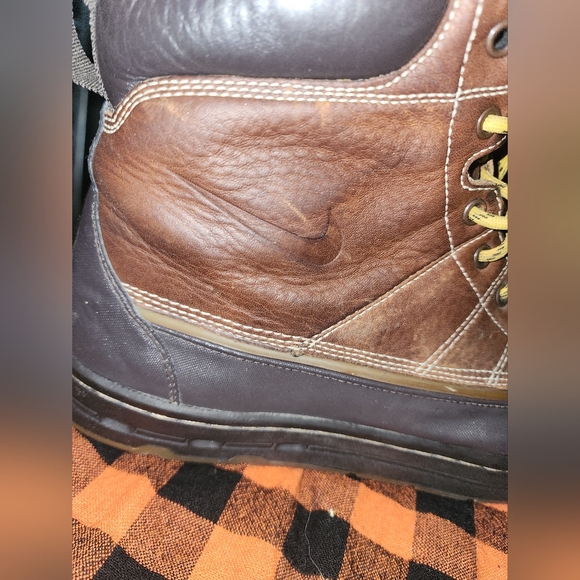 Nike ACG Woodside Mens Size 9.5 Brown Outdoor Leather Lace Up Hiking Duck Boots main image 7
